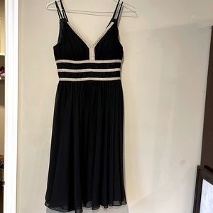 OC by OC Black Spaghetti Strap V-neck Dress Sz 8